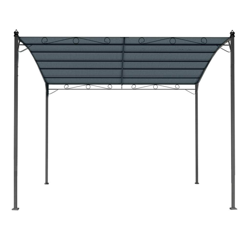 Gazebo 3M Party Marquee Outdoor Wedding Tent Iron Art Canopy Grey