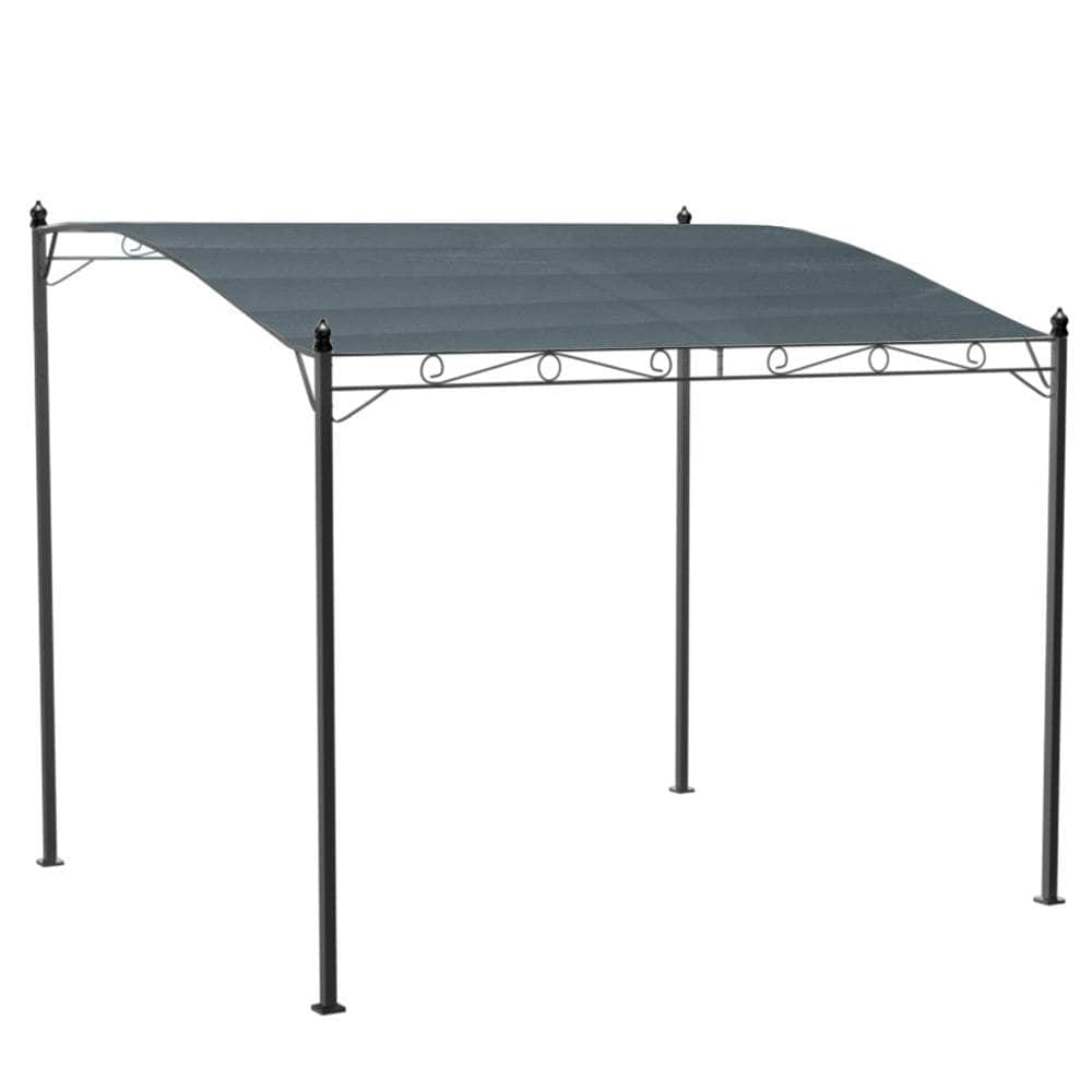 Gazebo 3M Party Marquee Outdoor Wedding Tent Iron Art Canopy Grey