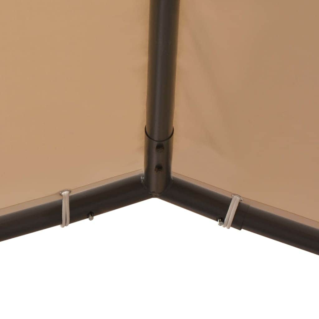 Gazebo Pavilion Tent Canopy Steel, Beige