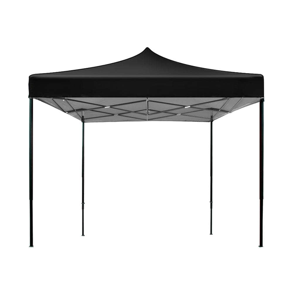 Gazebo Pop Up Marquee 3x3 Outdoor Tent Folding Wedding Gazebos Black