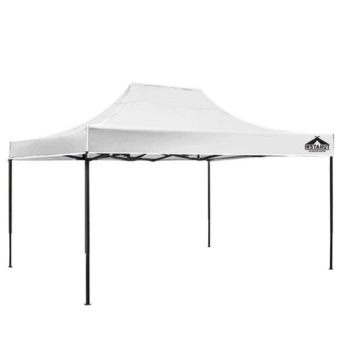 Gazebo Pop Up Marquee 3X4.5 Folding Tent 500D Oxford Fabric White