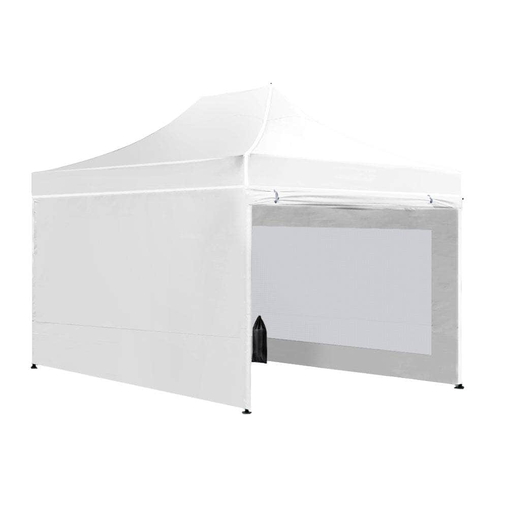 Gazebo Pop Up Marquee 3x4.5 Folding Wedding Tent Gazebos Shade White