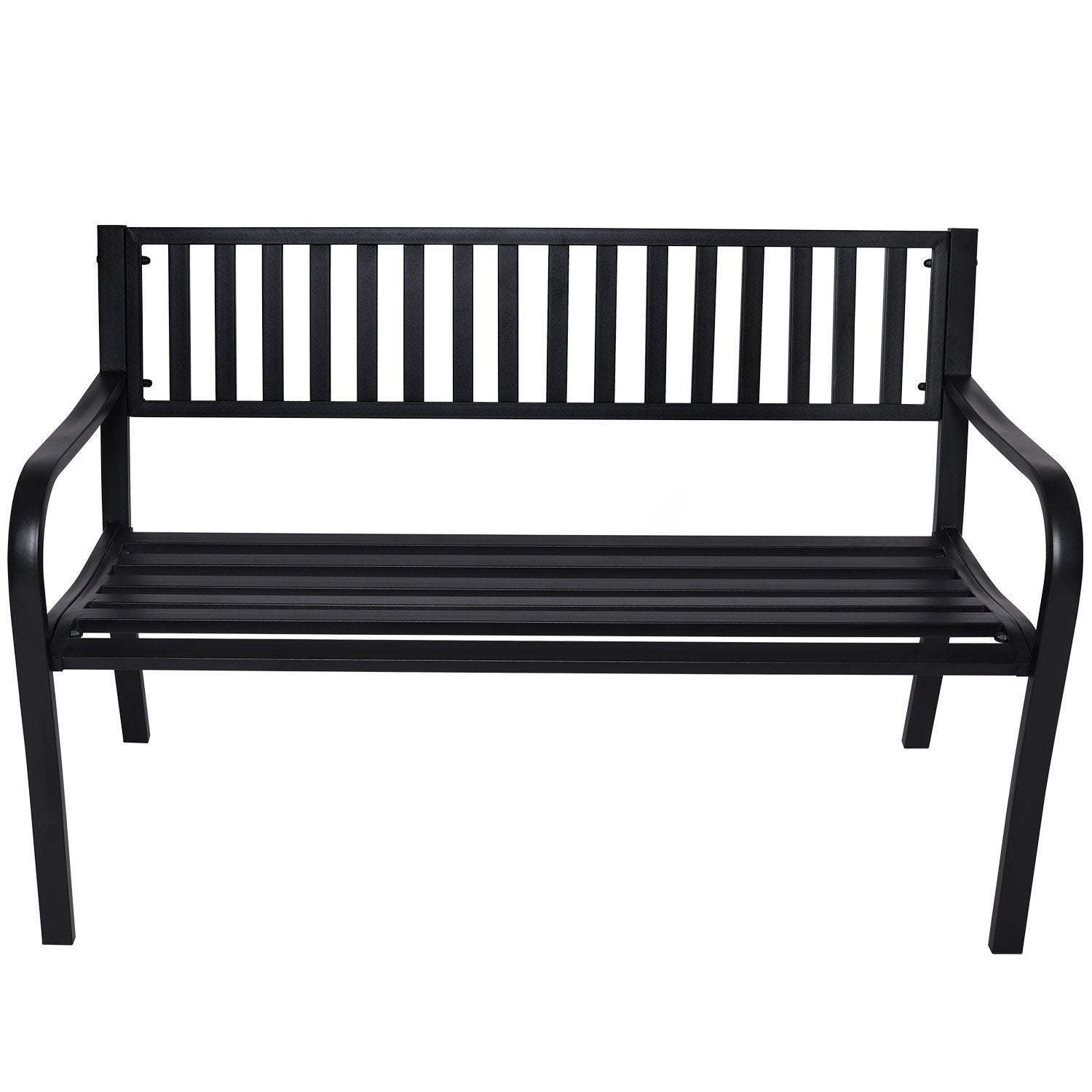 Steel Outdoor Garden Bench - Modern