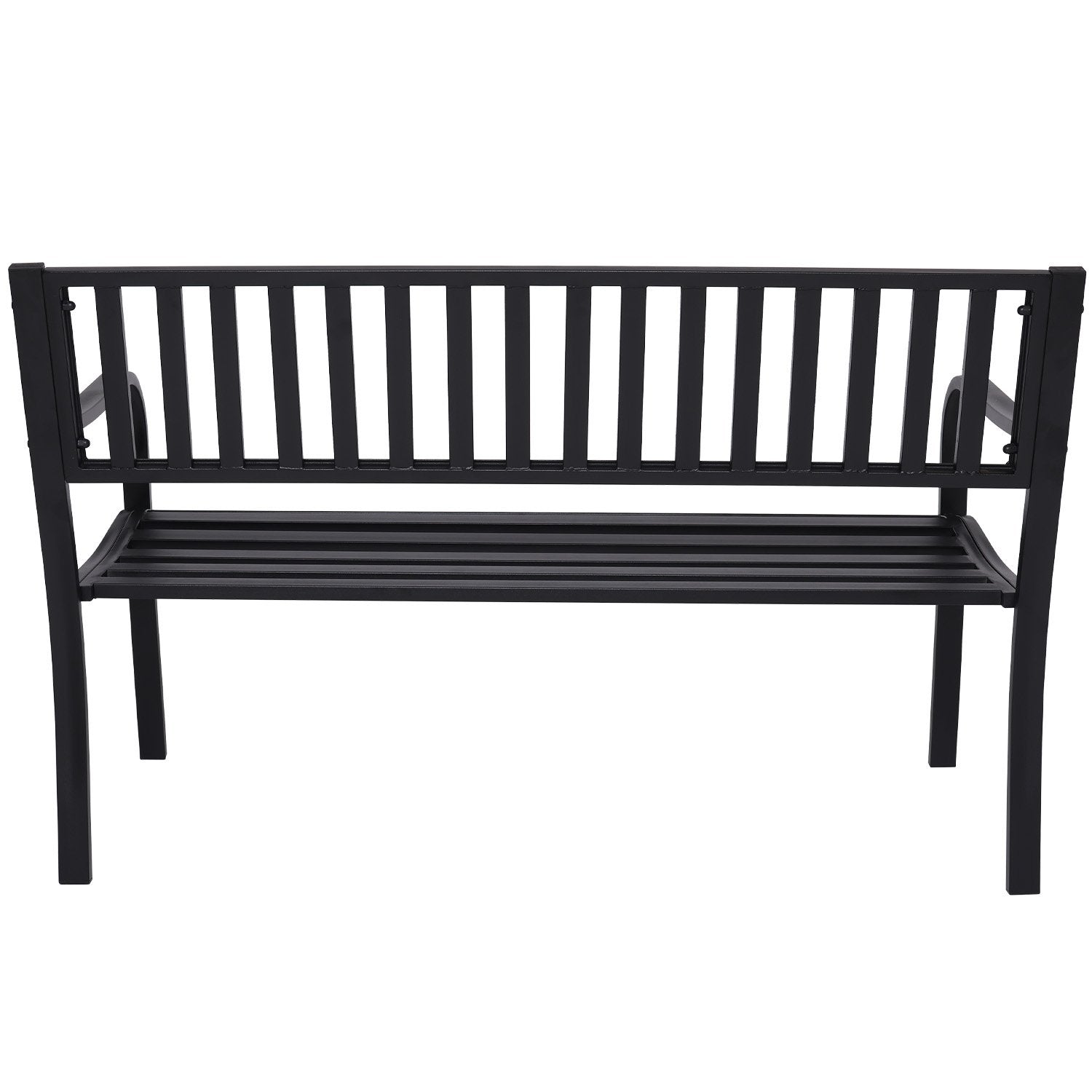 Steel Outdoor Garden Bench - Modern