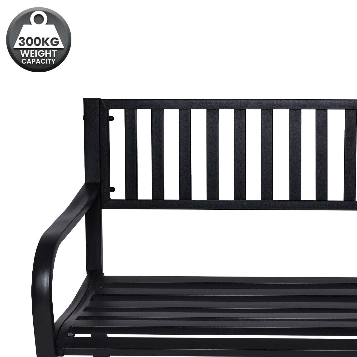 Steel Outdoor Garden Bench - Modern