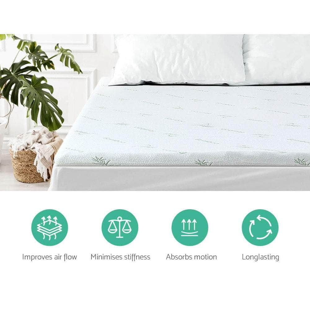 Giselle Bedding 11-zone Memory Foam Mattress Topper 8cm - K/Q/D/S