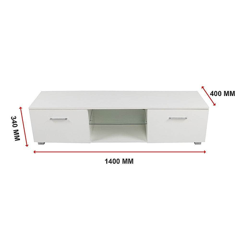 Glossy White Tv Storage Unit