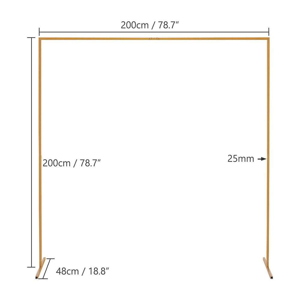 Golden Square Flower Arch Backdrop: 2.2M