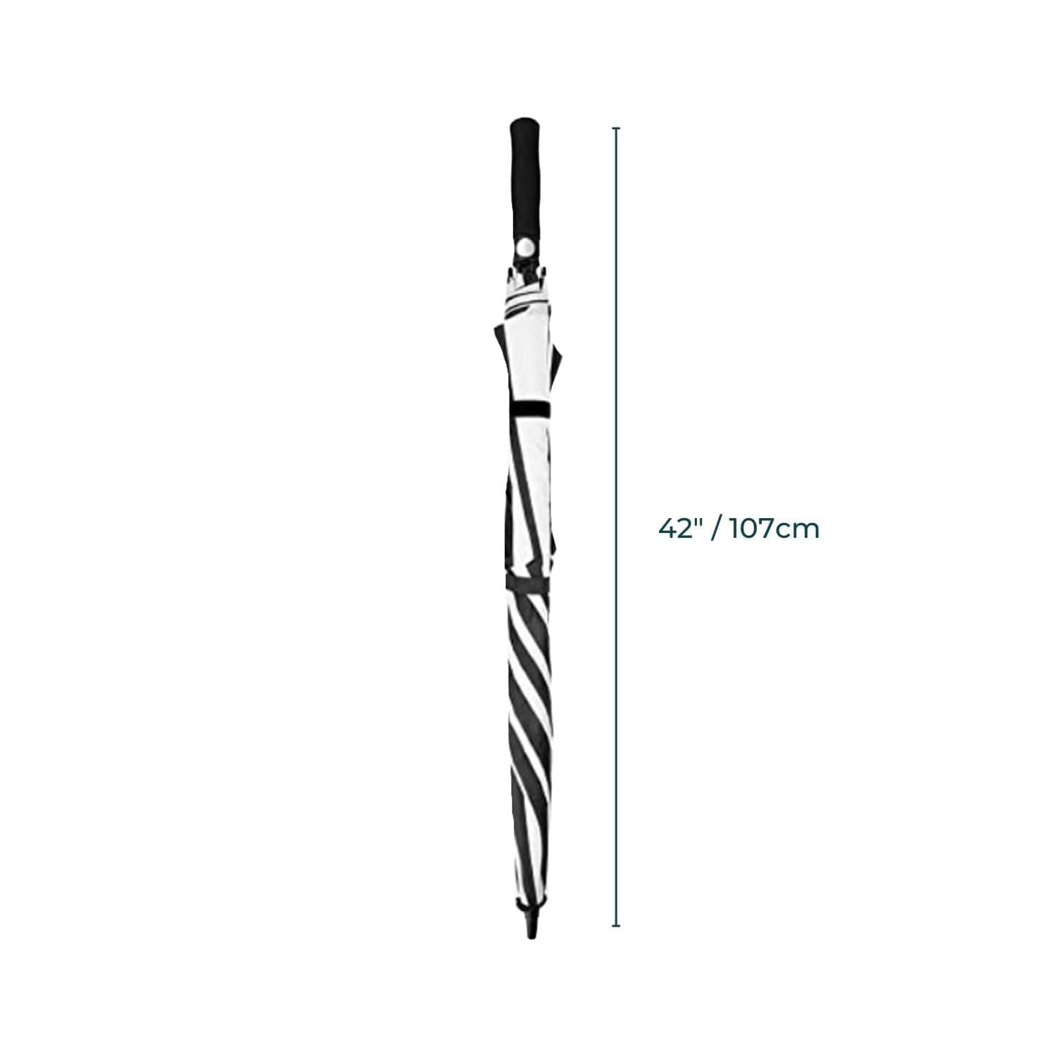 Golf Umbrella Black & White 62"