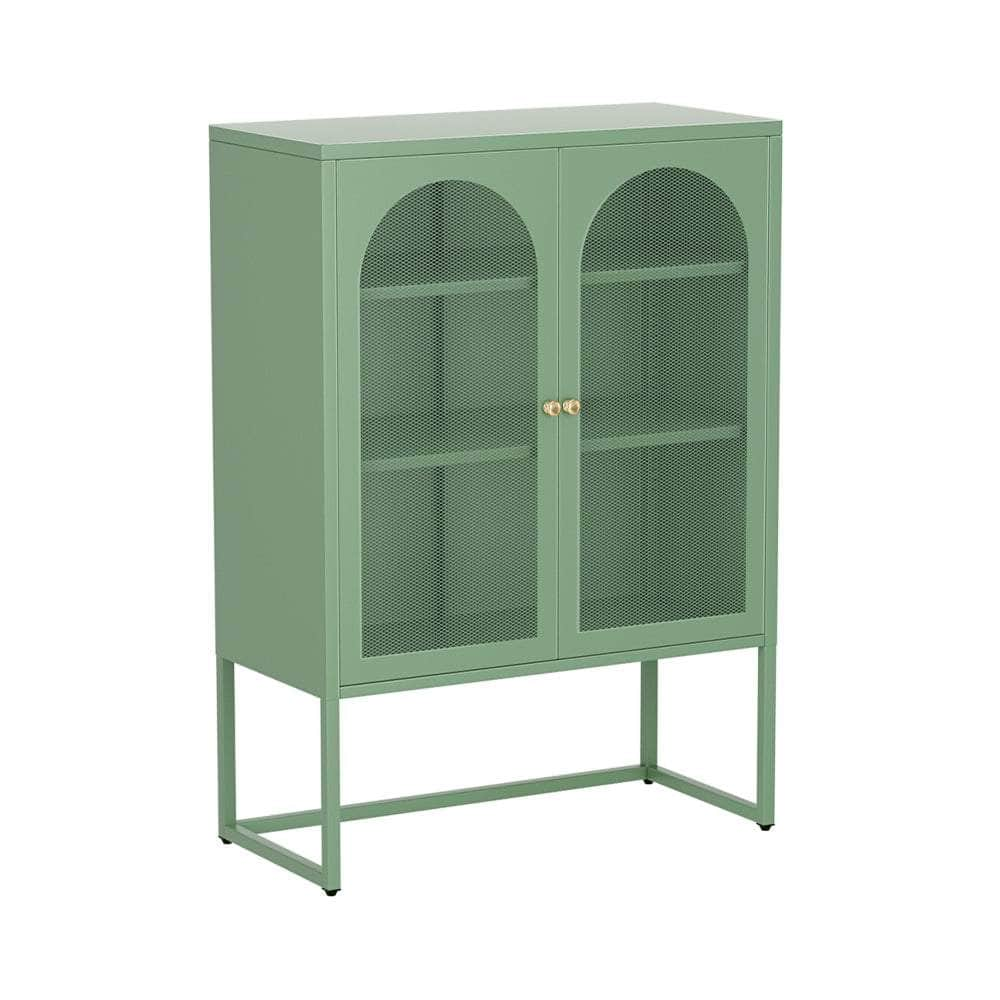 Green Metal Locker Sideboard with Storage