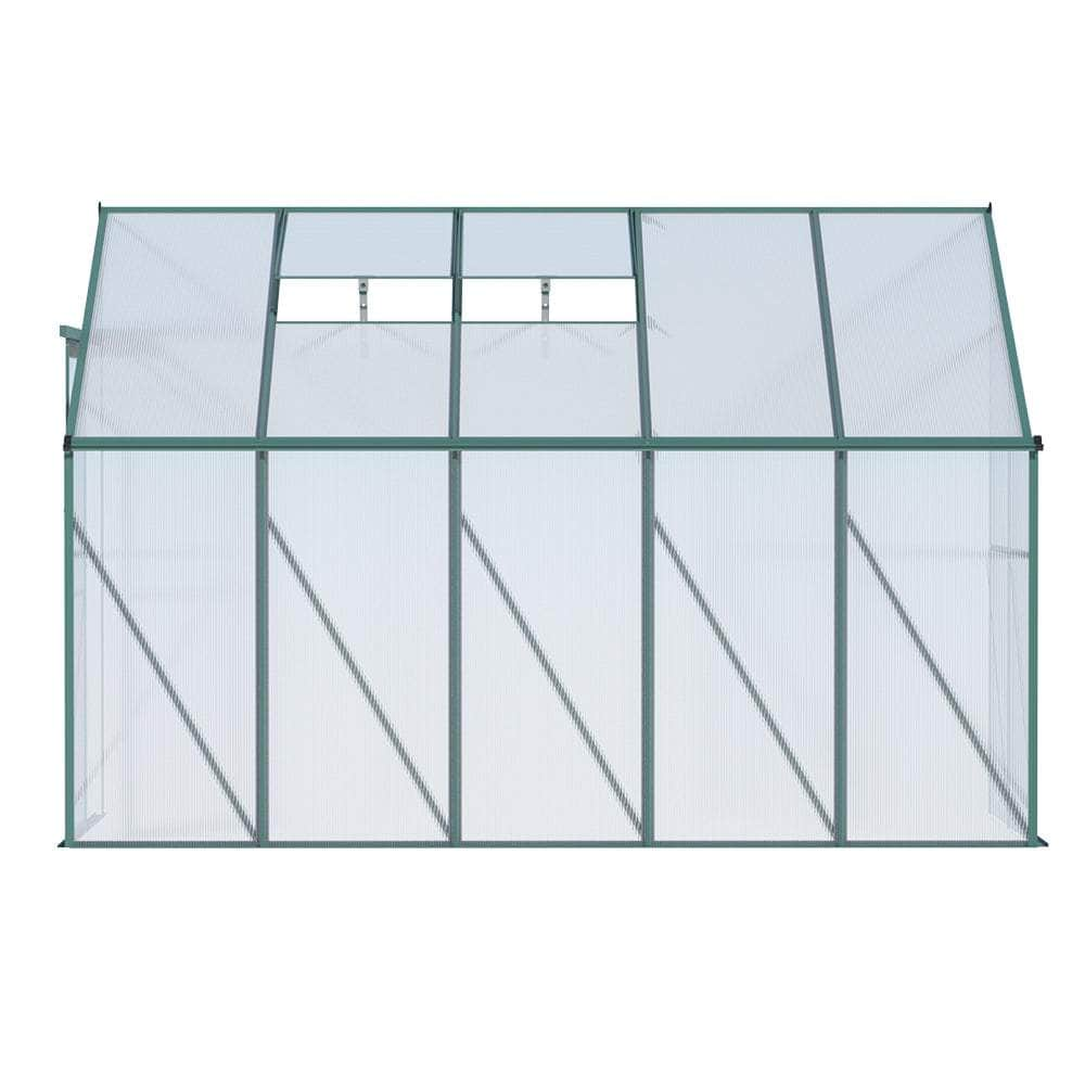 Greenhouse Aluminium Green House Garden Shed Polycarbonate 3X1.27M