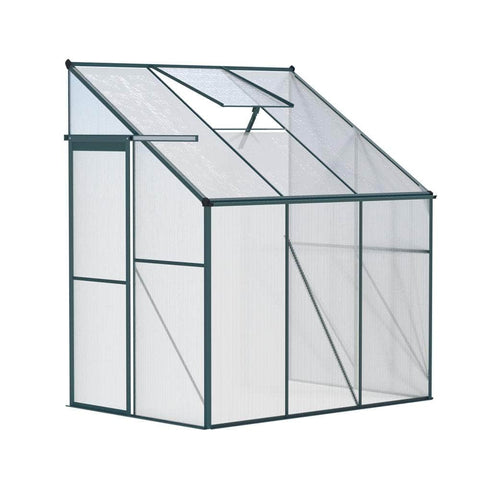 Greenhouse Aluminium Polycarbonate Green House Garden Shed1.9X1.27M