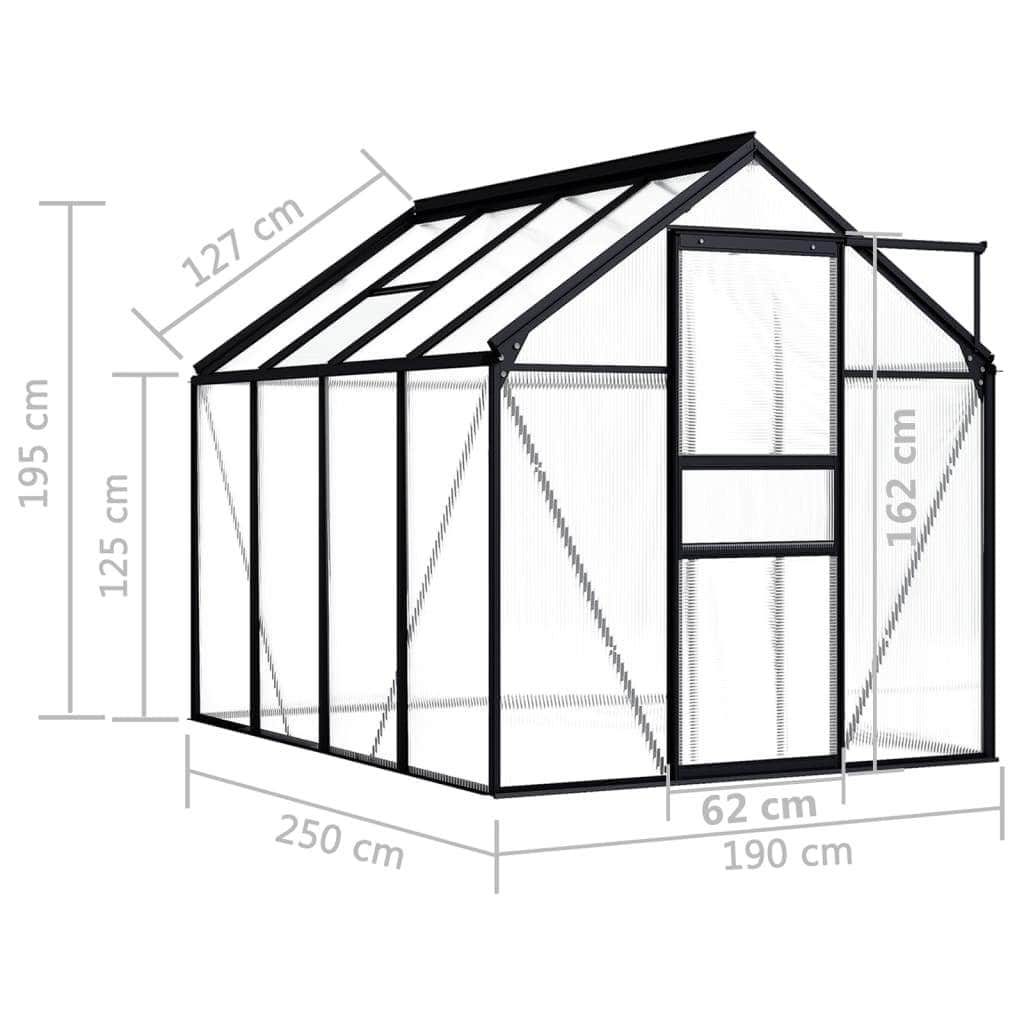 Greenhouse,  Anthracite Aluminium