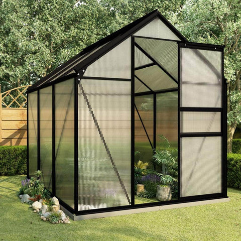 Greenhouse with Base Frame - Anthracite Aluminium