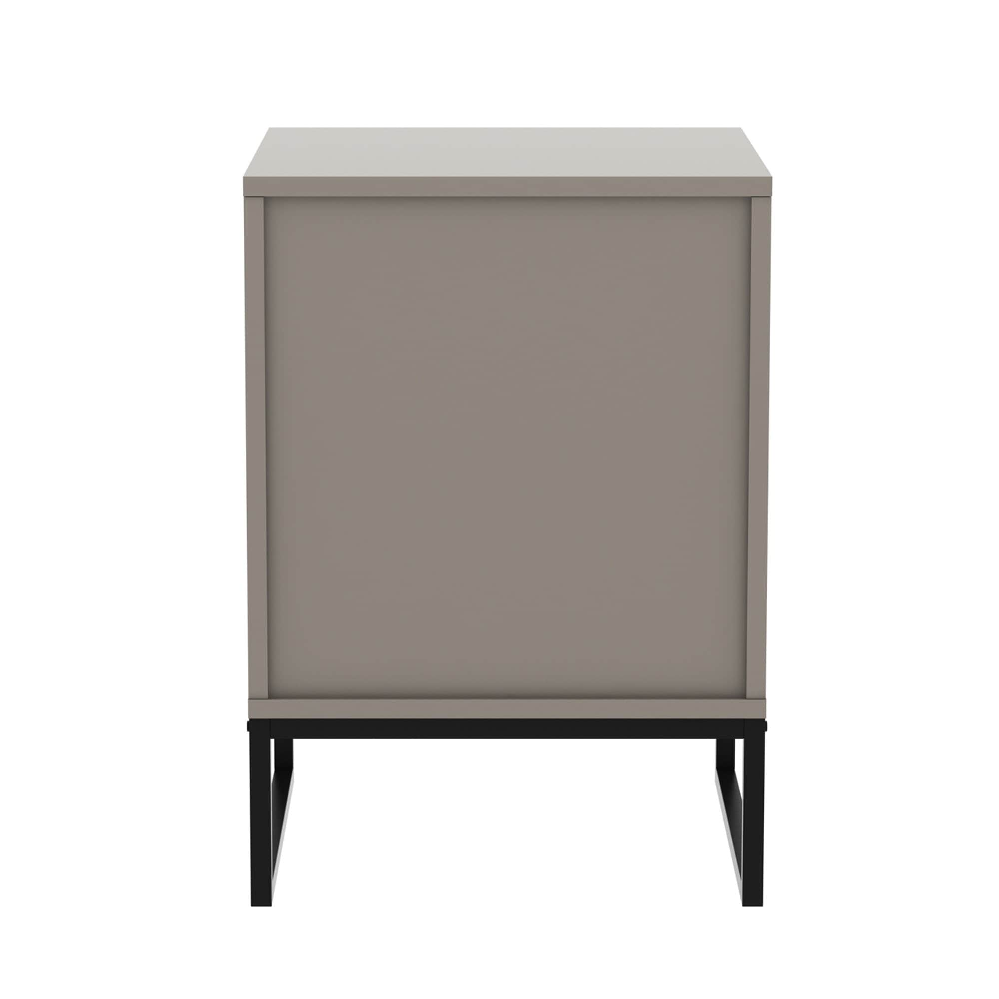 Grey Bedside Table with Elegant Modern Design