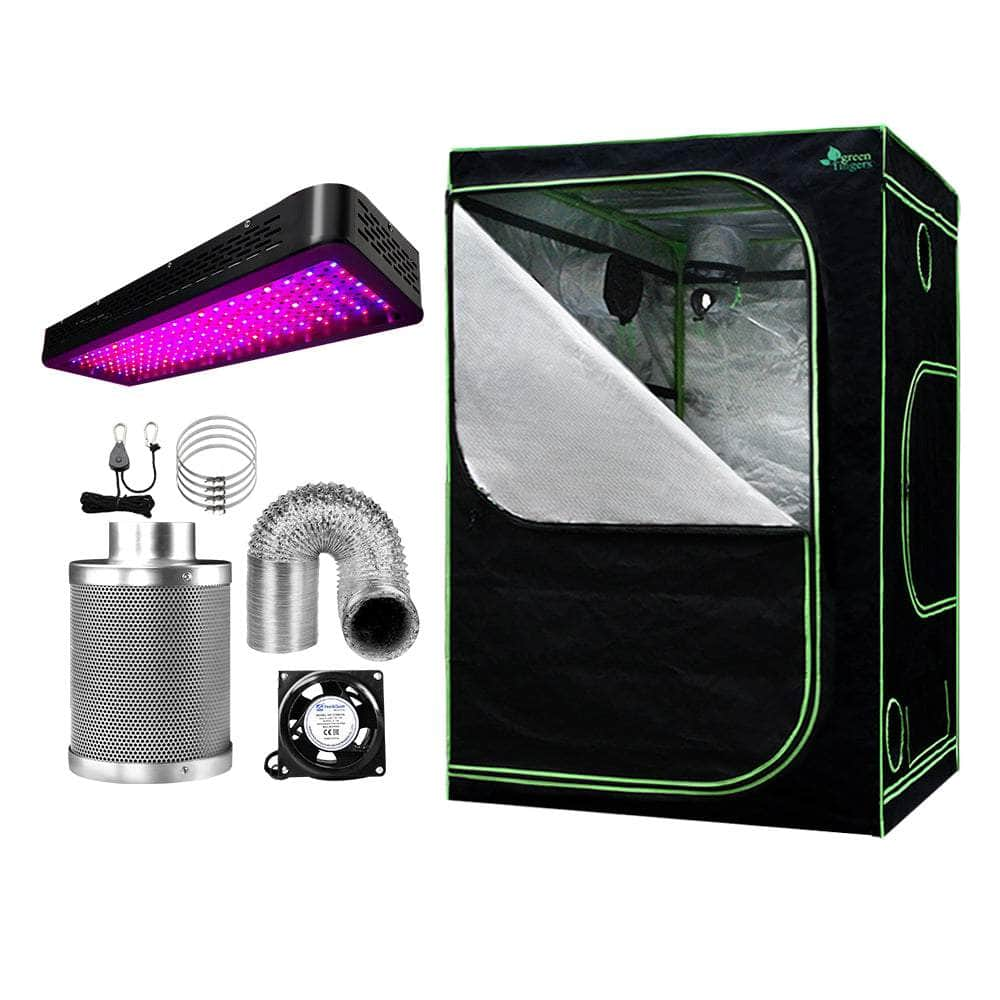 Grow Tent 2000W Led Grow Light 150X150X200Cm Mylar 4" Ventilation