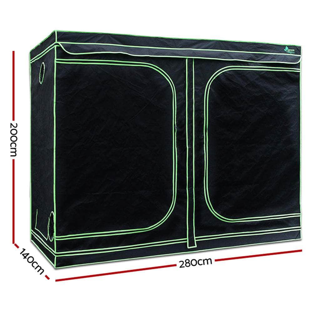 Grow Tent 2000W Led Grow Light 280X140X200Cm Mylar 6" Ventilation