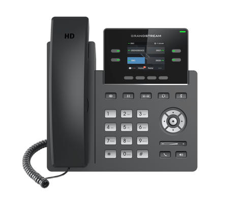 Grp2612 4 Line Ip Phone, 2 Sip Accounts, 320X240 Colour Screen, Hd Audio