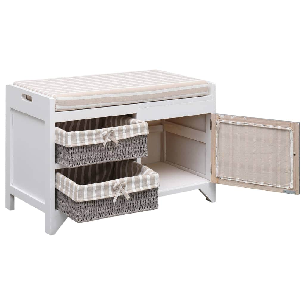 Hall Bench White