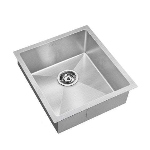 Handmade Kitchen Sink Stainless Steel Sink 44Cm X 45Cm