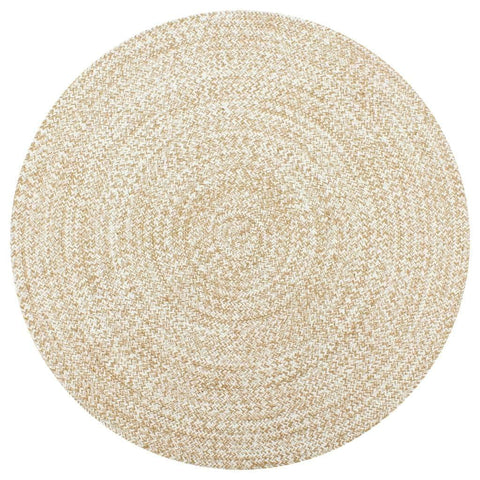 Handmade Rug Jute White