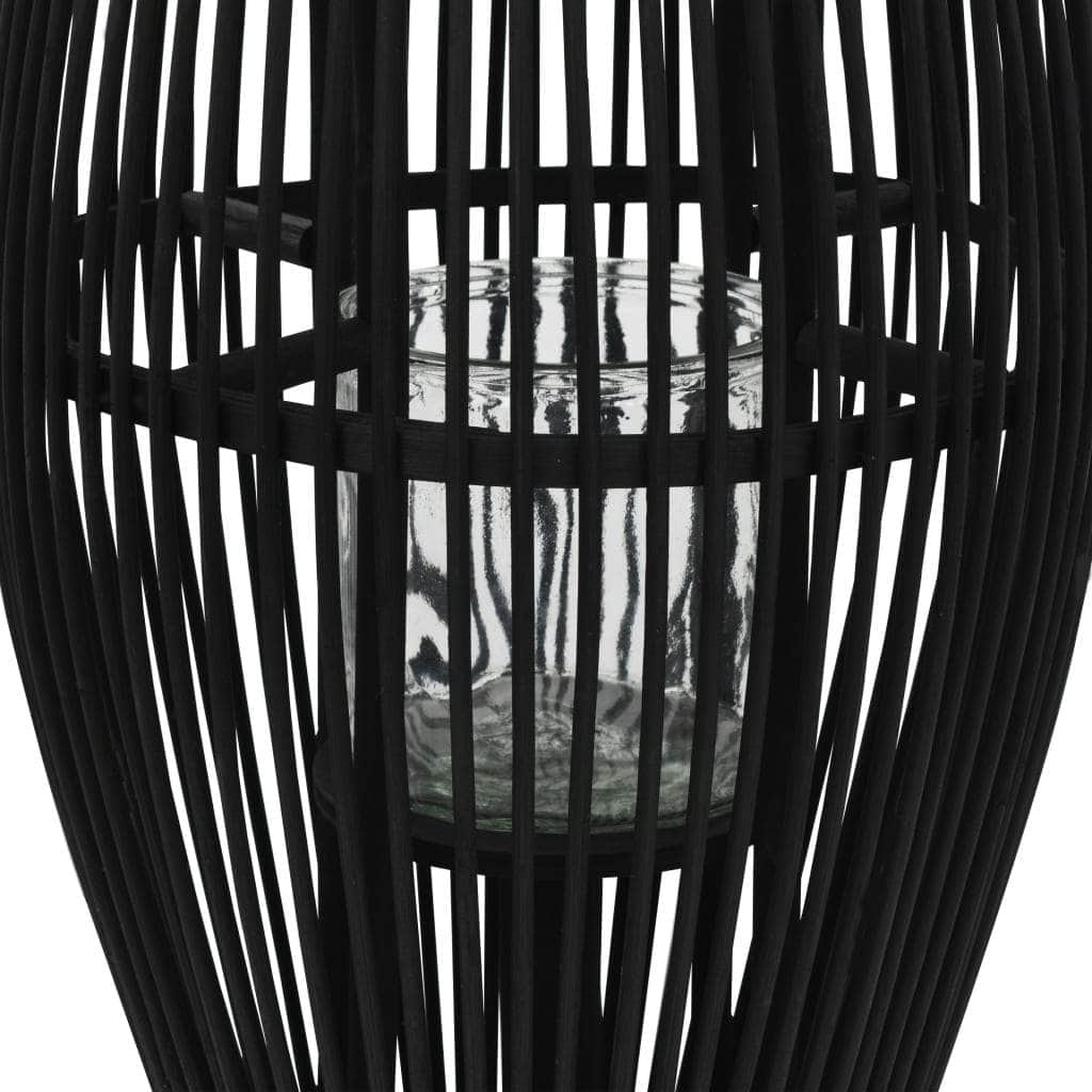 Hanging Candle Lantern Black 60 cm