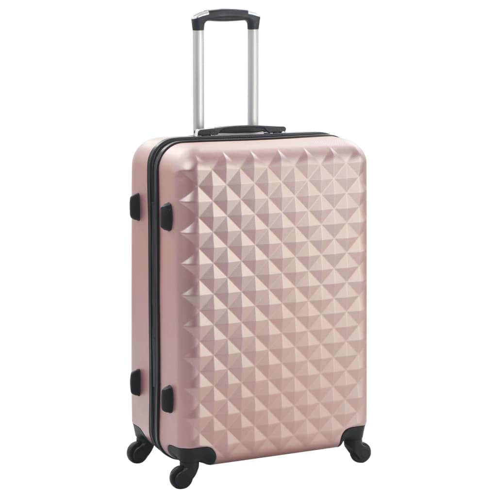 Hardcase Trolley Set 3 pcs Rose Gold ABS