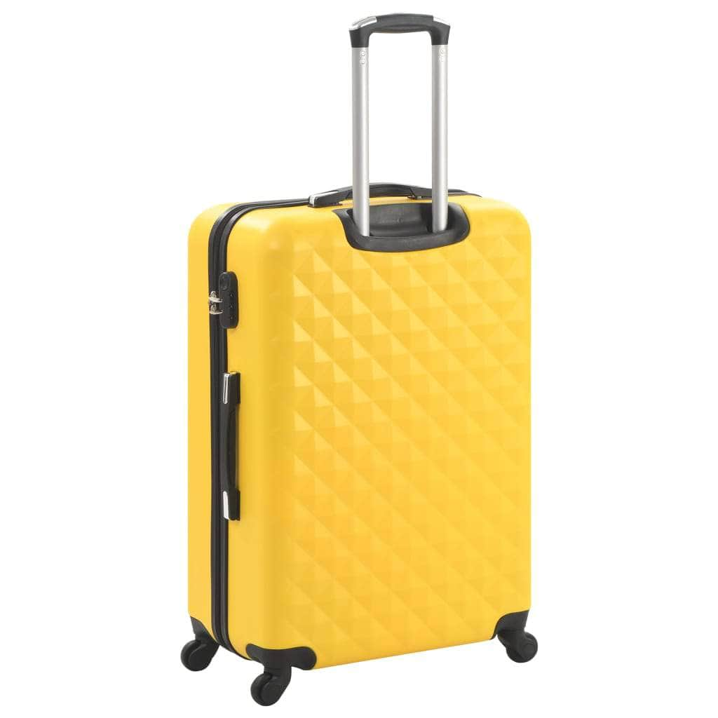 Hardcase Trolley Set 3 pcs Yellow ABS