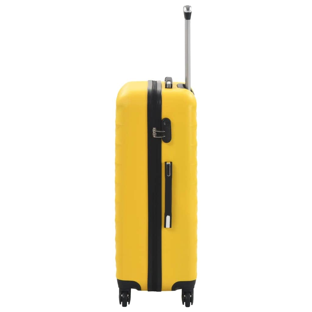 Hardcase Trolley Set 3 pcs Yellow ABS