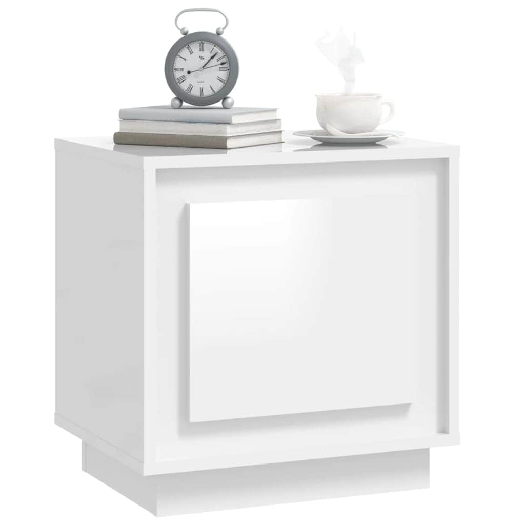 Harmony Duo White Engineered Wood Bedside Cabinets Set