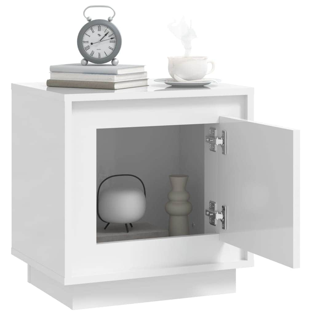 Harmony Duo White Engineered Wood Bedside Cabinets Set