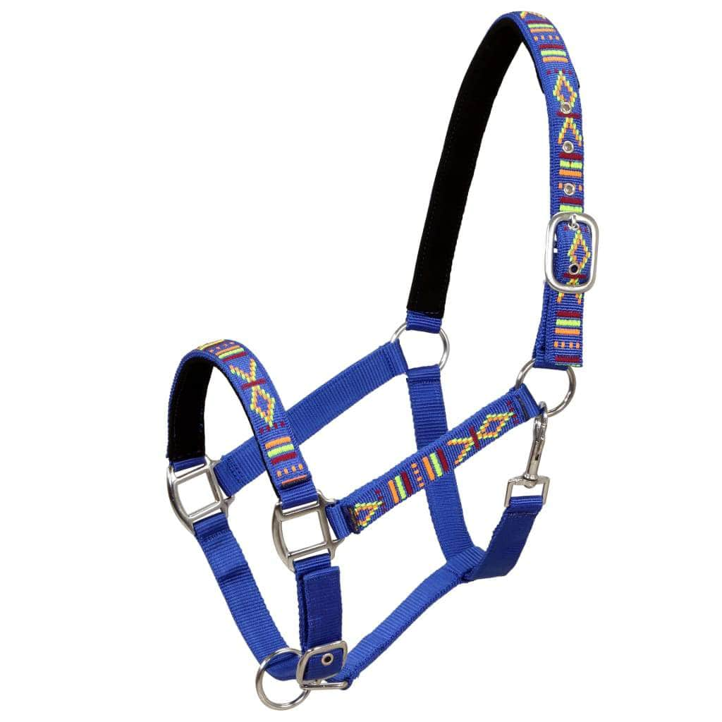 Head Collars 2 pcs for Horse Nylon Size Cob Blue