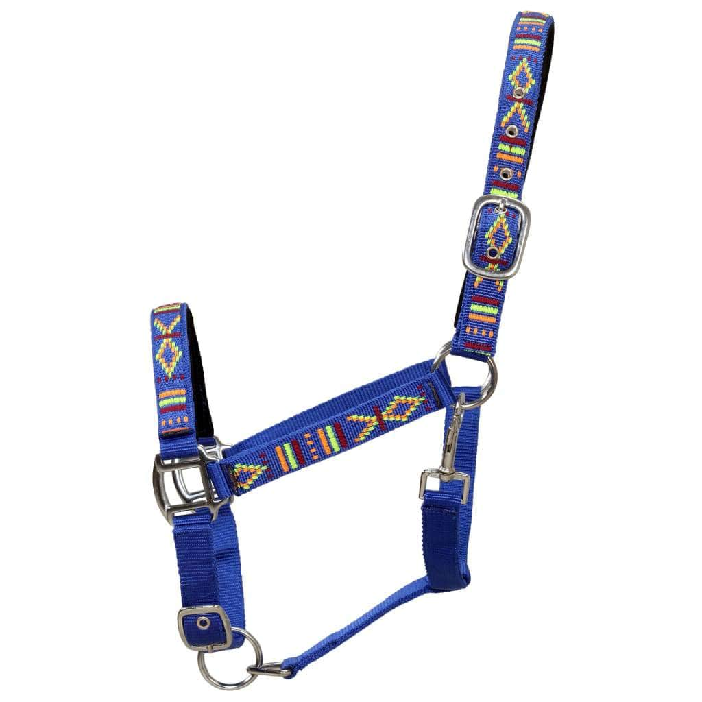 Head Collars 2 pcs for Horse Nylon Size Cob Blue