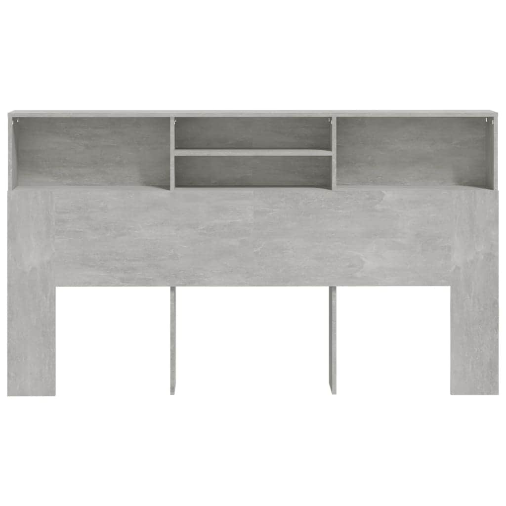 Headboard Cabinet Concrete Grey