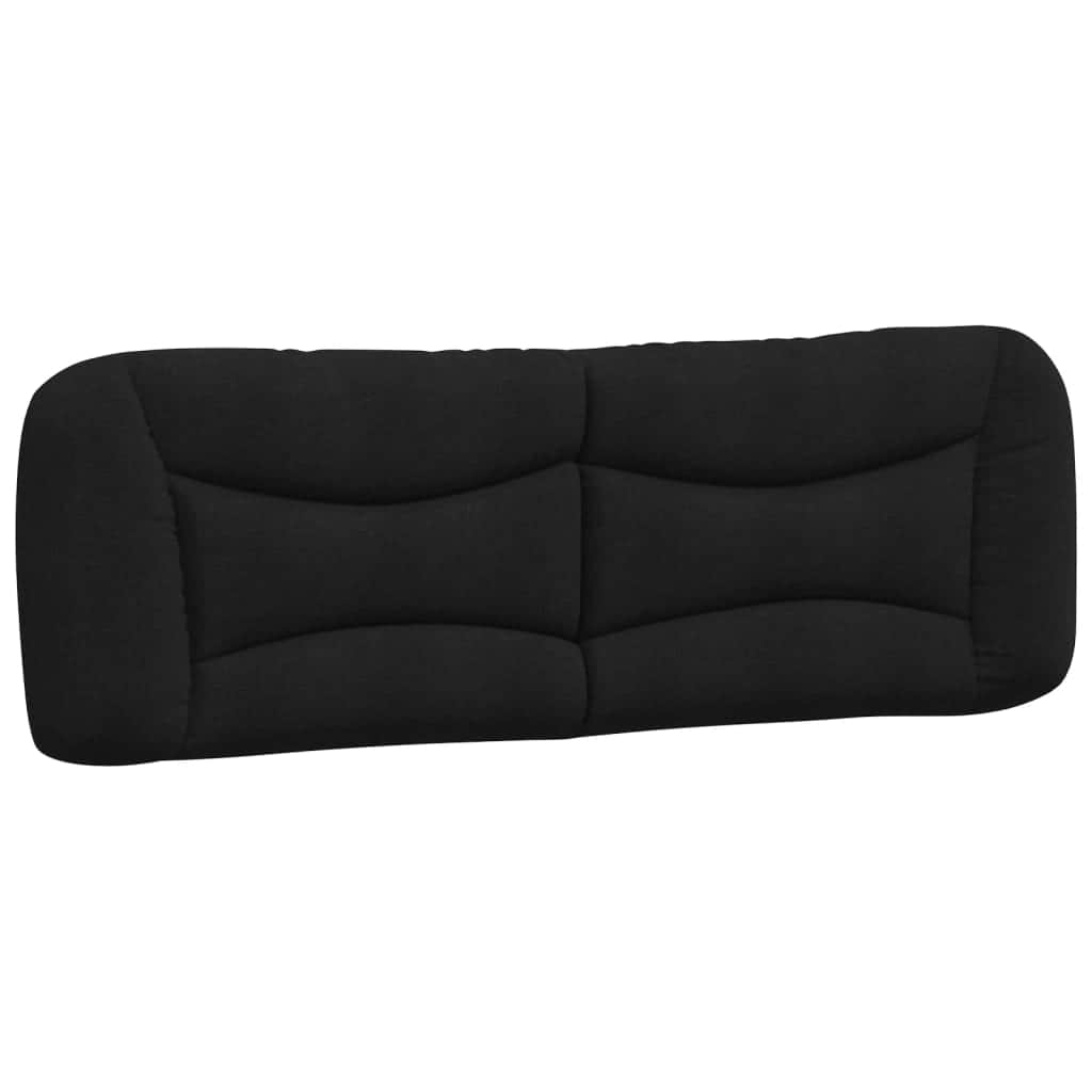 Headboard Cushion Black 153 cm Fabric