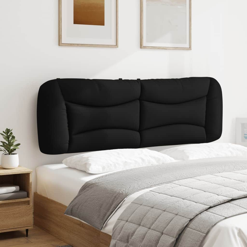 Headboard Cushion Black 153 cm Fabric