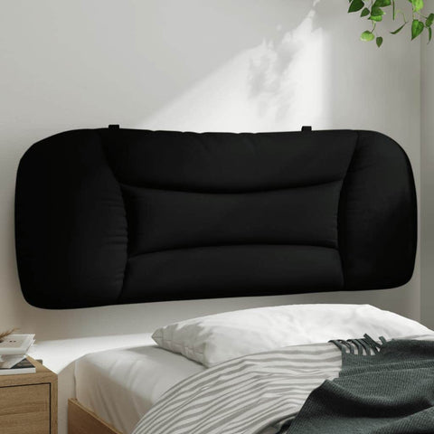Headboard Cushion Black Fabric