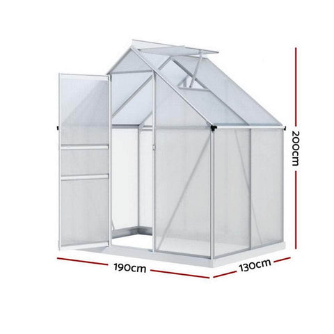 Heavy-Duty Green Fingers Aluminium Greenhouse - Premium Large Shed