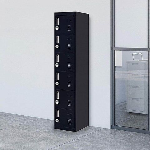 Hexa-Compartment Locker Efficient Organization For All Needs