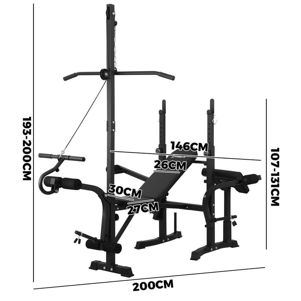 High-Capacity Weight Bench and Multi-Station Gym Equipment