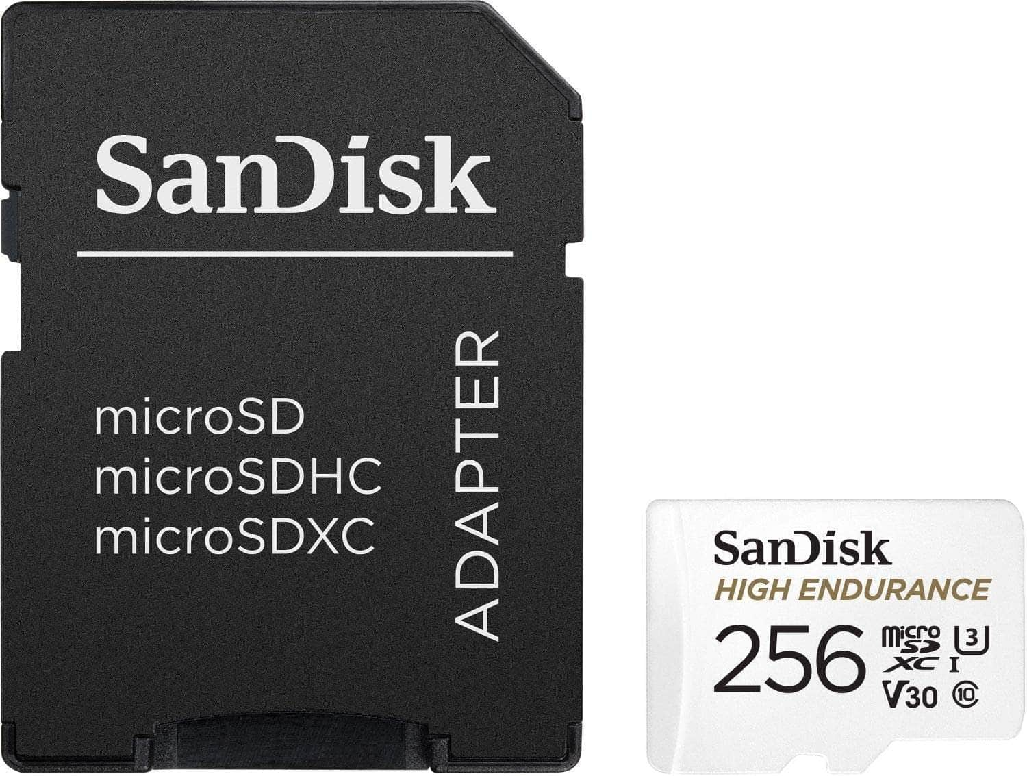 High Endurance Microsdhc 256Gb Card Uhs-I C10 U3 V30  100Mb/S