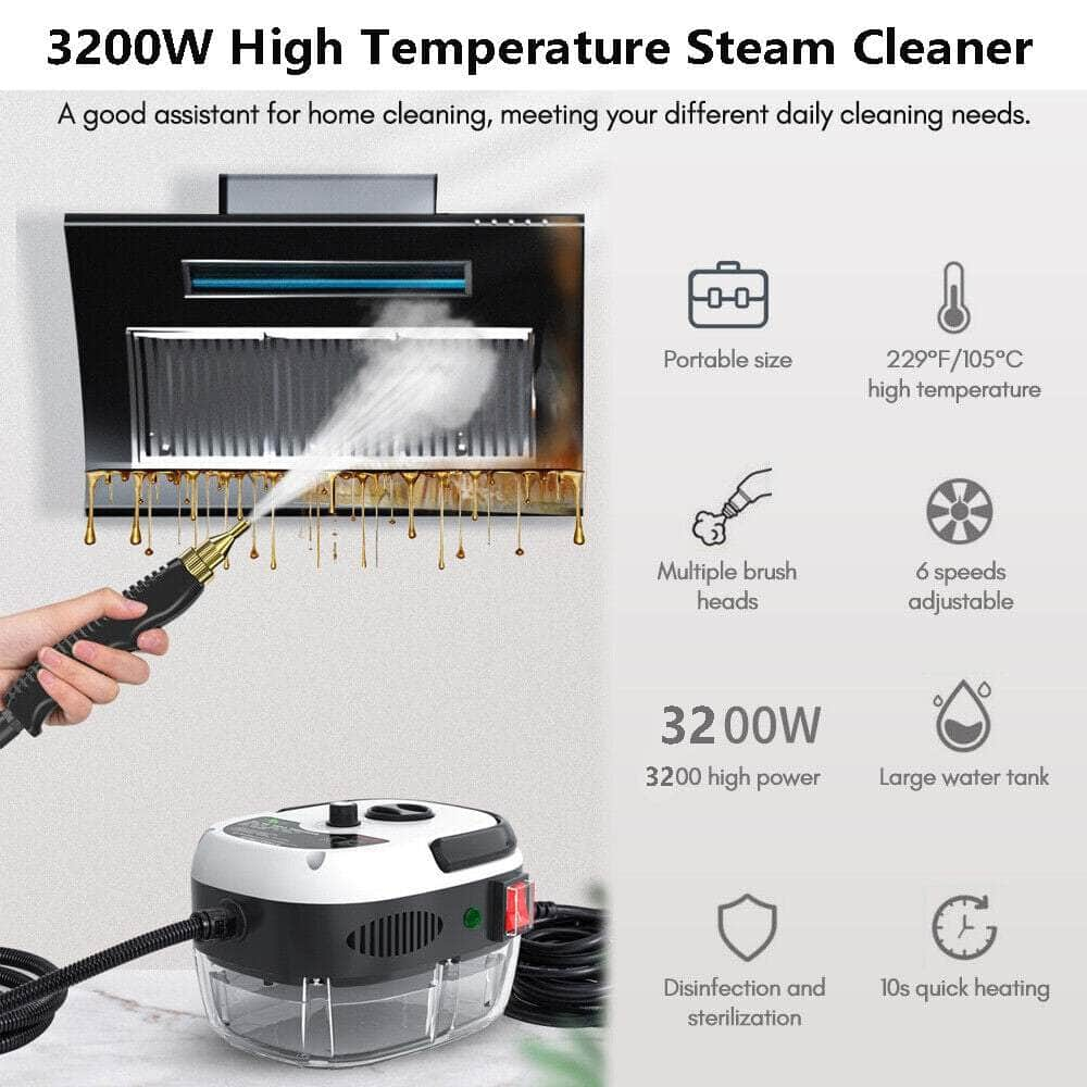 High-Temp Steam Cleaner: 3200W Kitchen Pressure Machine