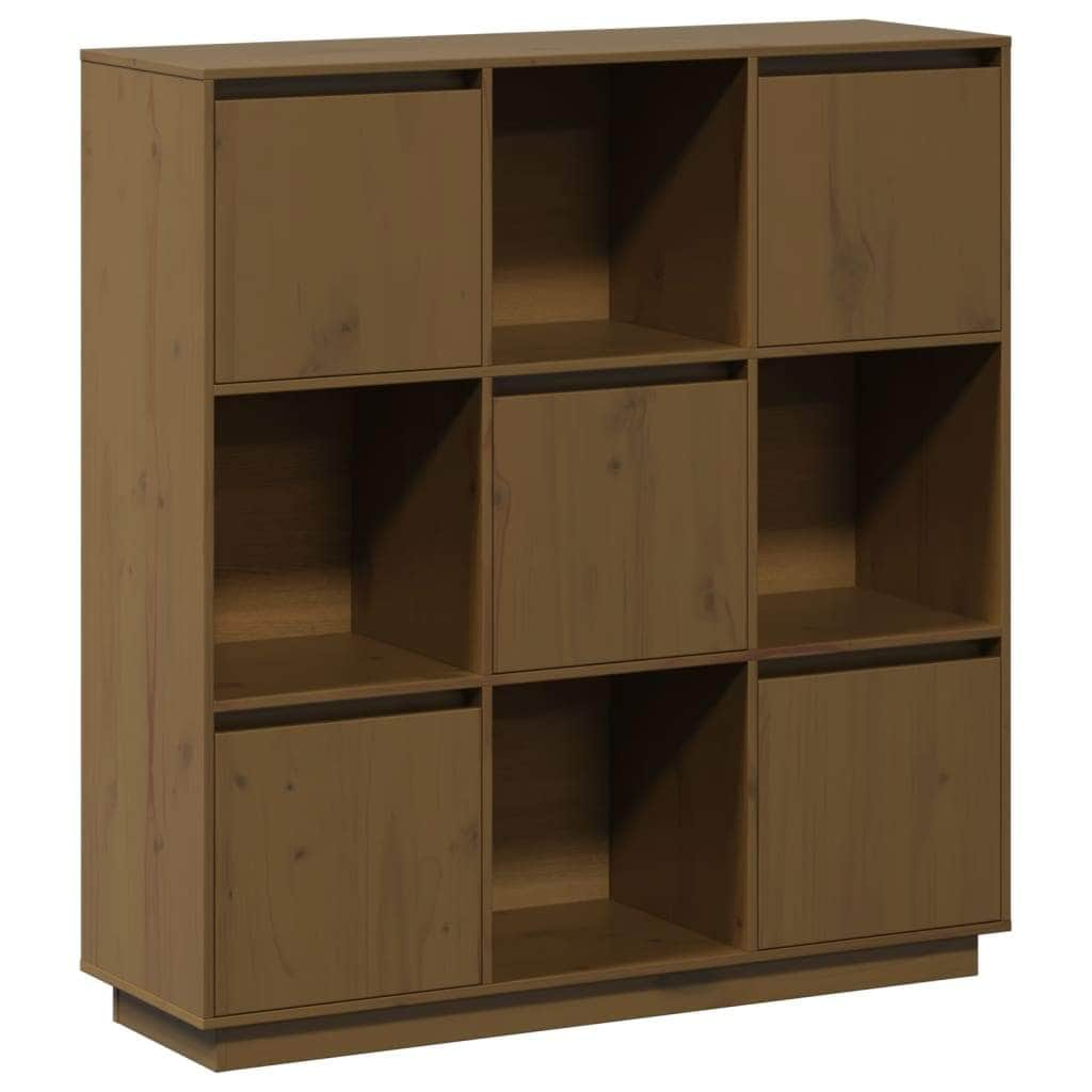 Highboard Honey Brown Solid Wood Pine