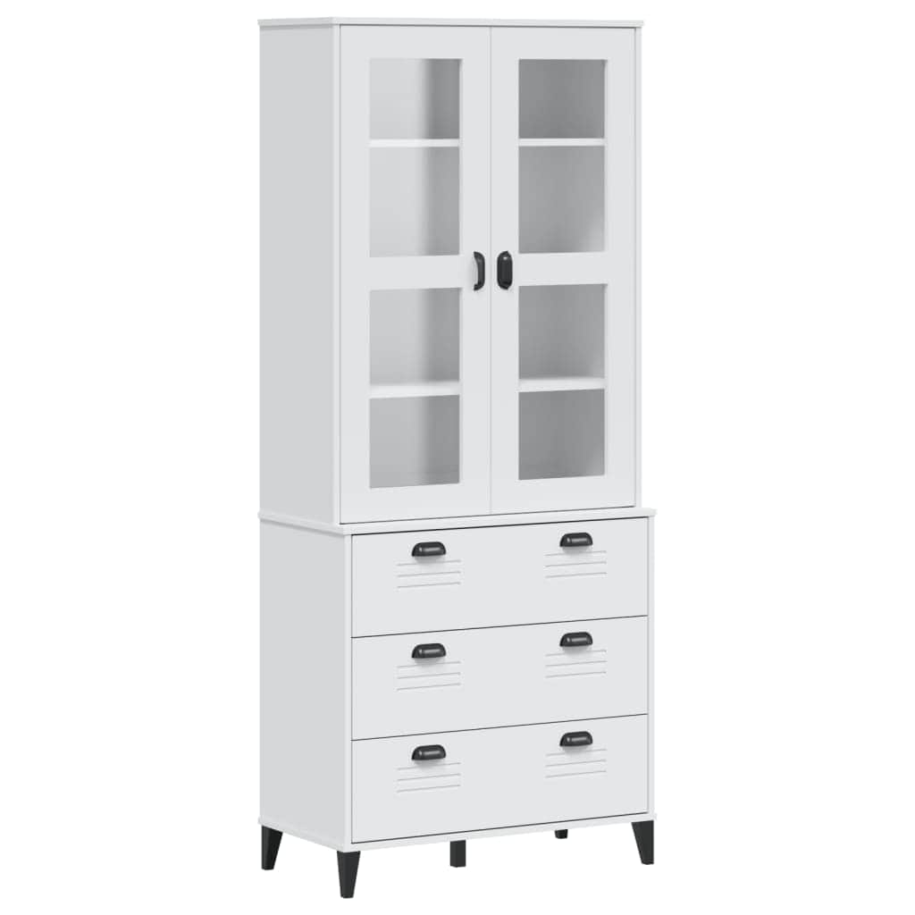 Highboard White - Solid Wood Pine