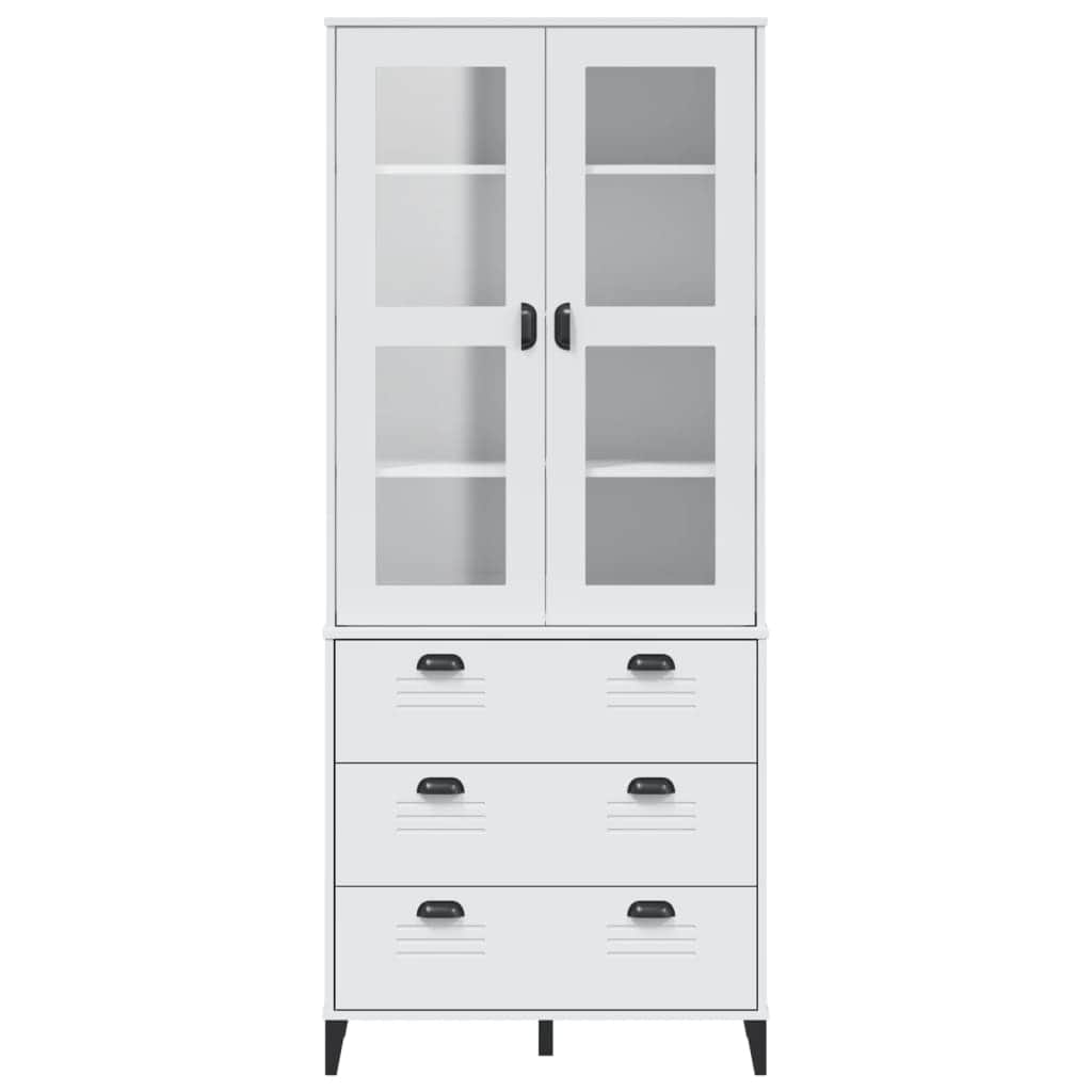 Highboard White - Solid Wood Pine