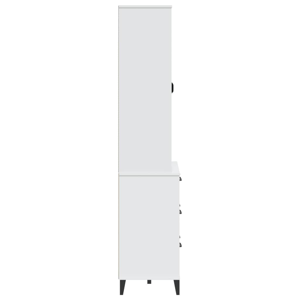 Highboard White - Solid Wood Pine