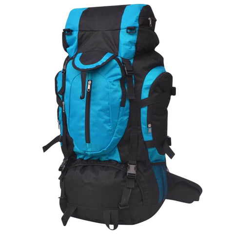 Hiking Backpack Black and Blue