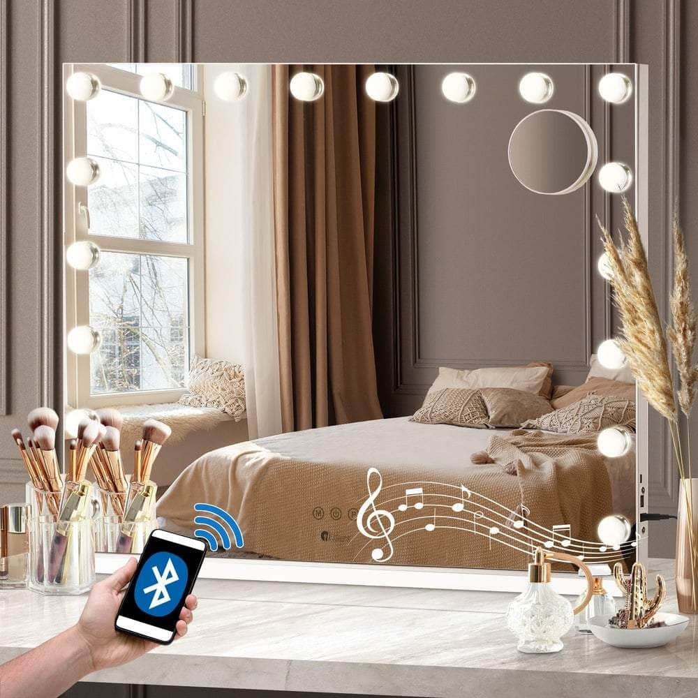 Hollywood Makeup Mirror Magnifying LED 18 Bulbs 80x62cm