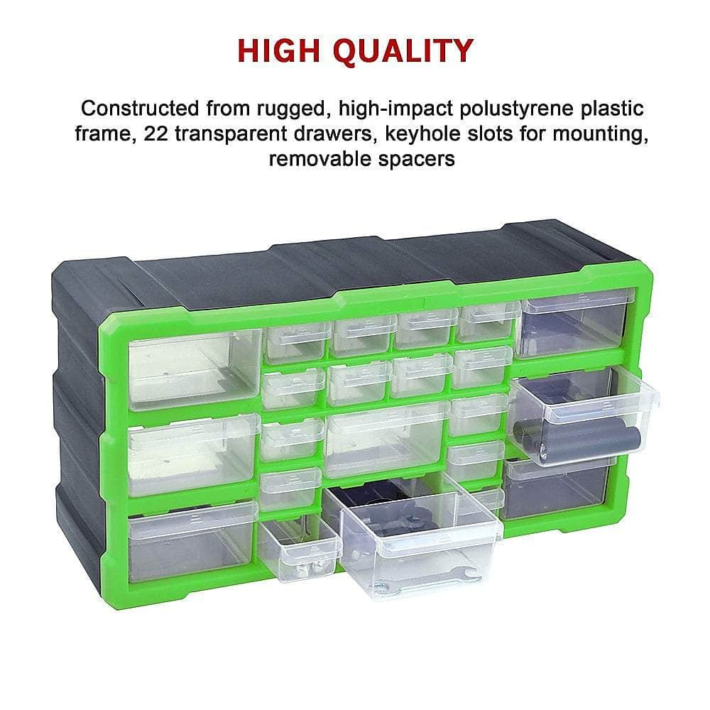 Home Garage 22-Drawer Parts Organizer