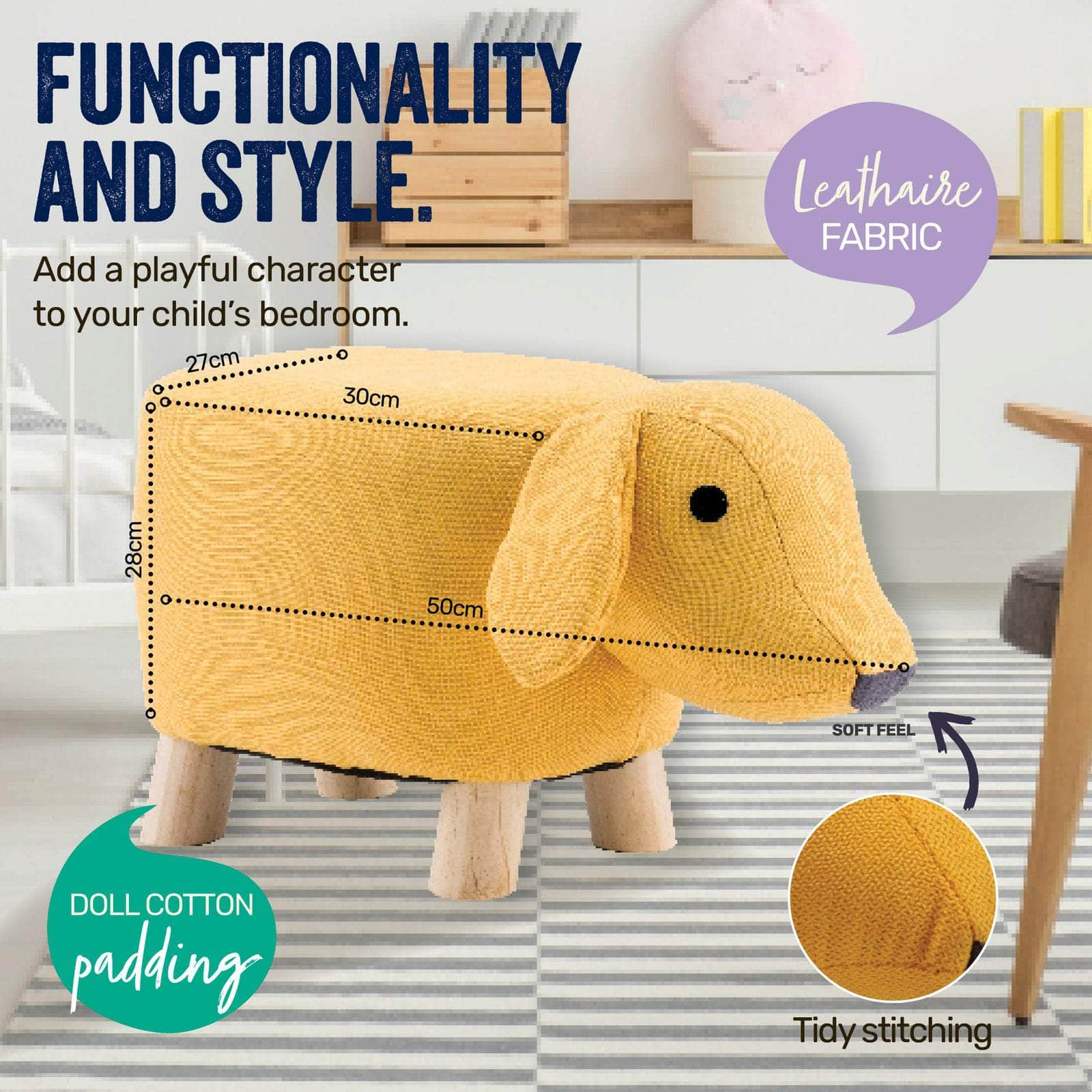 Home Mkids Animal Stool Cute Dog Character Premium Quality &Amp